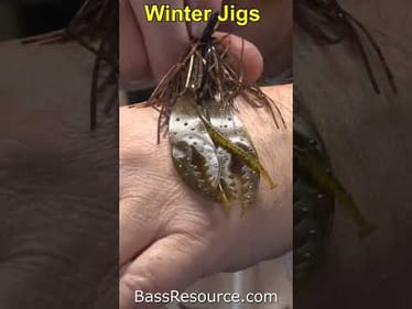 Cold Water Jig Fishing Tips  Short #bassfishing #winterbassfishing #coldwaterfishing #fishingtips