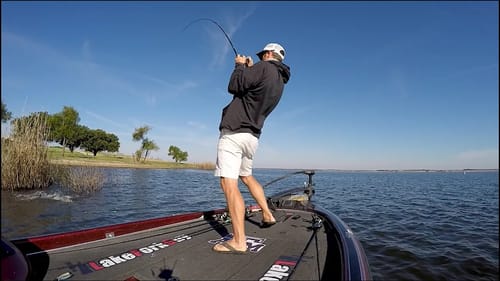 Bass Eats Tube Out of Water
