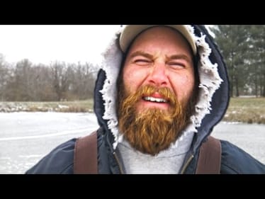 Ice Fishing CHALLENGE!!! (Loser Eats WAX WORM)