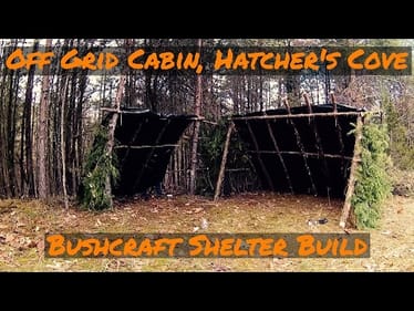 Bushcraft Shelter Build and Camping, coffee and breakfast
