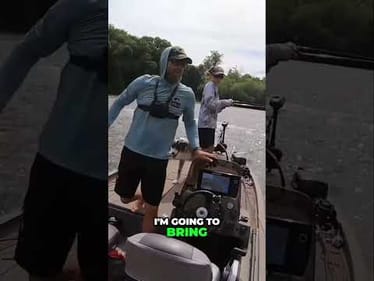 I love him giving me directions on how to land his fish! #fatherandson #fishing