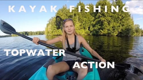 Evening Kayak Fishing - Topwater Action