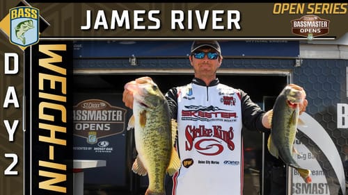 Weigh-in: Day 2 at James River (2022 Bassmaster Opens)