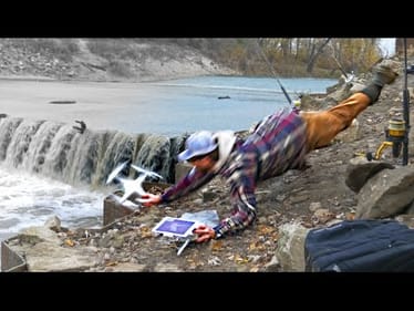 DIVING to SAVE my $1200 DRONE!!!