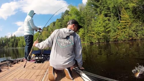 Long Beach, CA representing in The Northwoods of Wisconsin Smallmouth Fishing