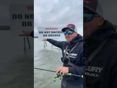 Anybody ever caught any fish around these types of signs and structures?? #bassfishing #angler