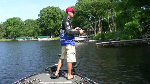 Fishing Grass Edges around Docks on Natural Lakes