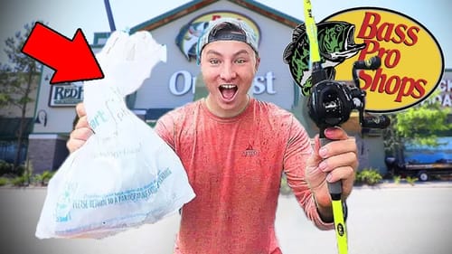 Buying Worst Fishing Lures in Bass Pro Shops (1v1 Challenge!)