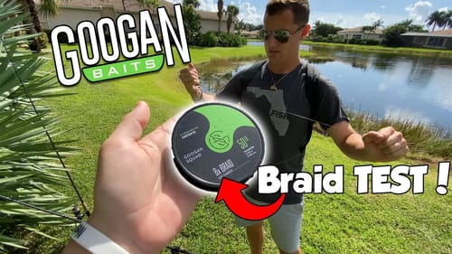 Testing GOOGAN SQUAD Braid Fishing Line on BIG BASS