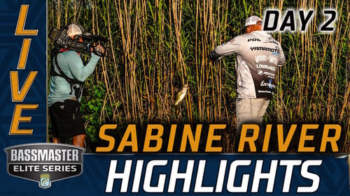 Highlights: Day 2 action at Sabine River (Bassmaster Elite Series)