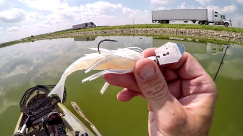 Chatterbait Fishing Roadside Pike!