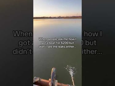 Changed her name to Titanic the way she takes on water.. #fishing