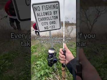 ￼Every pond is fishable! #fishing