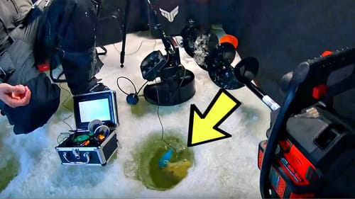 IMPOSSIBLE Big Fish Catch through the Ice!!! (DISASTER)