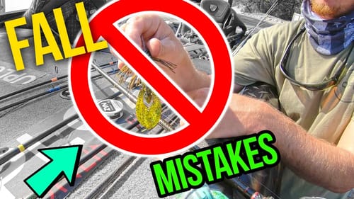 FALL Bass fishing MISTAKES you don't even know you're MAKING