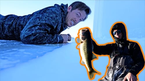 Digging Through Snow to Go Bass Fishing? CAMP & CATCH
