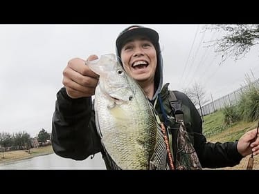 Finding HUGE CRAPPIE in a NEW POND!