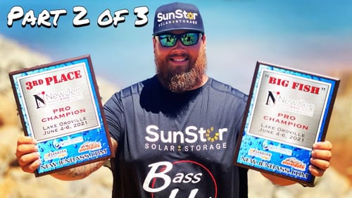 My First Professional Top 3 Finish | NewJen Lake Oroville Pro/Am Bass Tournament Part 2 of 3