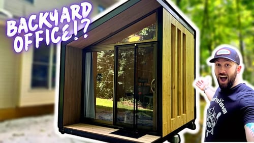 Building My DREAM OFFICE In My Backyard! | Autonomous Office Pod