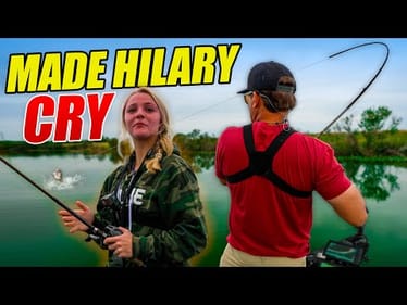 I MADE HILARY CRY While Fishing