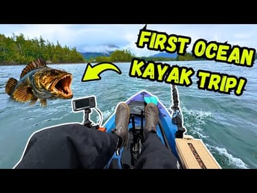 Our FIRST Ocean Kayak Fishing Trip! Chasing Lingcod On Vancouver Island!