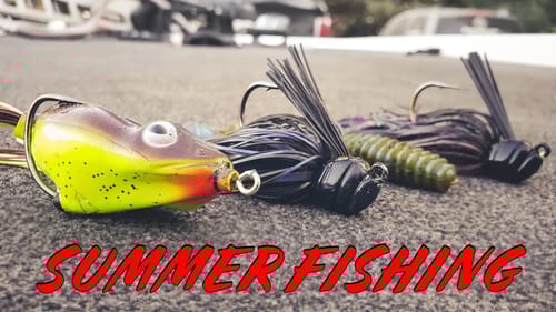 Flipping and Frogging Big Bass In The Heat!