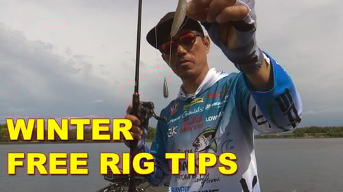 Winter Bass Fishing with the Free Rig with Shin Fukae | Bass Fishing