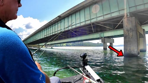 CATCHING BIG FISH UNDER A BRIDGE!!! (CRAZY!)