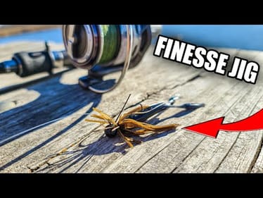 Micro Jig Catches Mondo Bass | Bank Fishing w/ Finesse Jigs