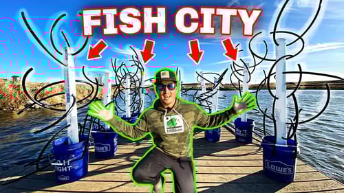 Building the Ultimate UNDERWATER FISH CITY for the Backyard Pond!! (DIY Fish Habitat)