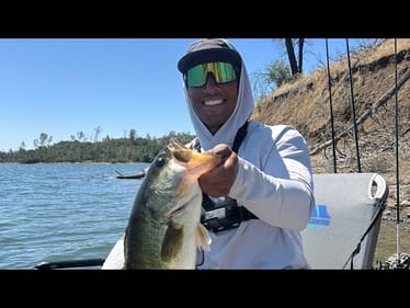 LAKE BERRYESSA SOMERSAULTING TOPWATER BASS | BASS FISHING #fishing #bassfishing #kayakfishing