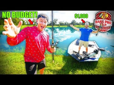 1v1 NO LIMITS NO BUDGET Fishing Challenge For Biggest Bass (ft. Lojo)