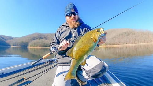 Cold Water Bass Fishing Tricks! 19 Degrees and We're Still Power Fishing!!