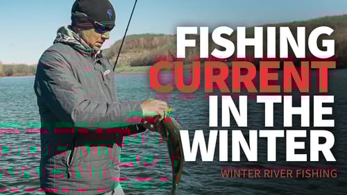 Fishing CURRENT in the Winter (River Fishing)