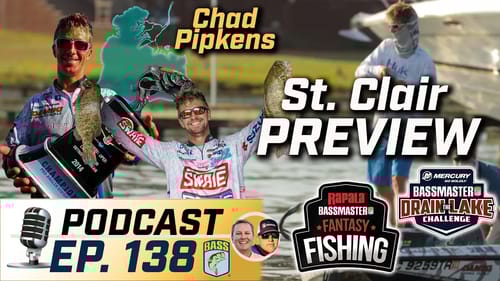Elite Series heads to St. Clair for Northern Swing; Pipkens Previews (Ep. 138 Bassmaster Podcast)