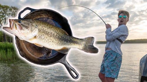 Skillet Cooking While Fishing on a Bass Boat
