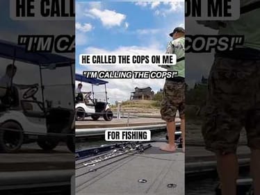 Entitled Karen calls the cops on me for fishing a public lake by their “rich people” boats.