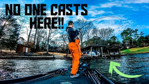 Catching BASS Where NO ONE Else Will CAST!! || Power Plant LAKE Bass Fishing