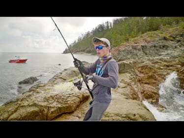 SCARIEST Fish Catch Of My Life!  -- (BIG Fish Landed From Rocks)