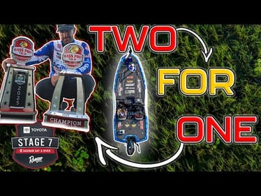ONE Frog. TWO Trophies.  ( Stage 7 Saginaw Bay, MI Championship Round 4K )