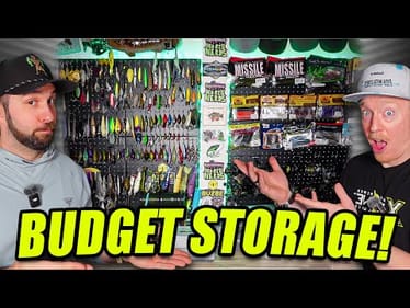 Fishing Man Cave on a BUDGET (Tackle Storage That Works)