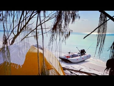 Remote Camping On The Biggest Sand Island In The World (Isolated) - Living From The Ocean - Part 1