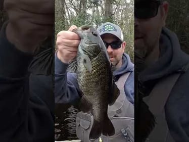 My PB Suwannee bass from north Florida 15.5 in