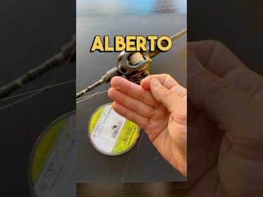 How to Tie an Alberto Knot for Braid to Leader Connection #fishing
