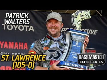 Patrick Walters wins 2023 Bassmaster Elite at the St. Lawrence River with 105 pounds