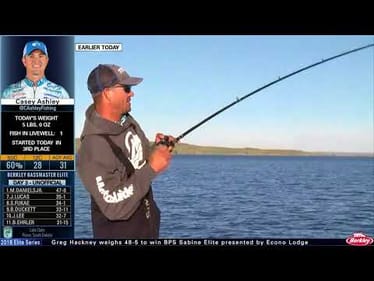 Casey Ashley lands a 5-pound smallmouth on Lake Oahe
