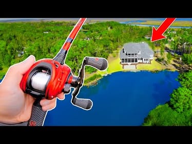 Fishing My New BACKYARD POND!