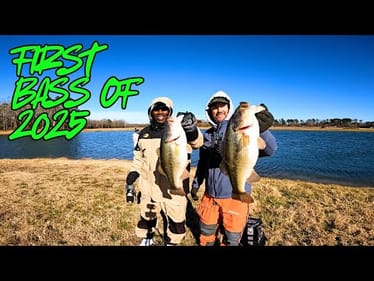 Catching MY FIRST BASS Of 2025!! || We Caught TANKS!!!
