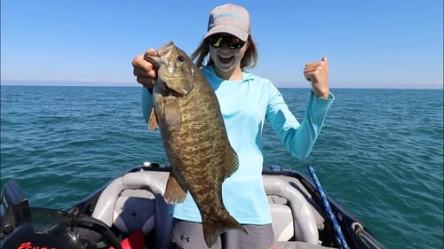 DEEP Water Lake Ontario Smallmouth!