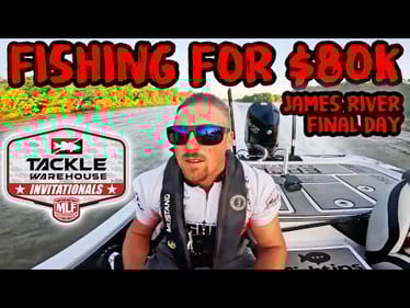 PRO MLF BASS FISHING TOURNEY on JAMES RIVER FOR $80K! (FINAL DAY)